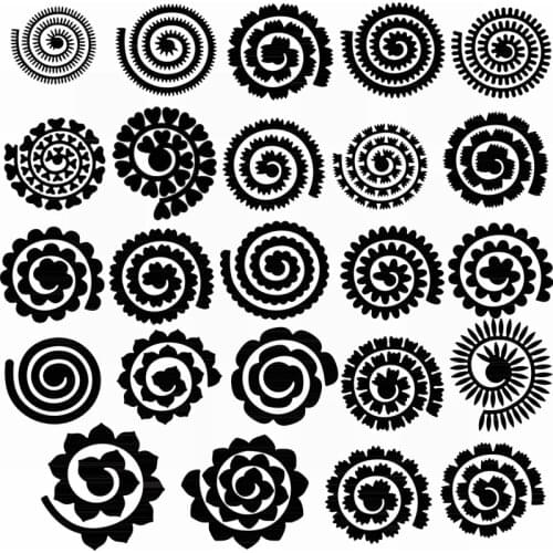 Various 3D Beautiful Love Petal Rolled Rose Flower Collection Metal Cutting Dies Set for DIY Scrapbooking Craft Paper Cards 2021