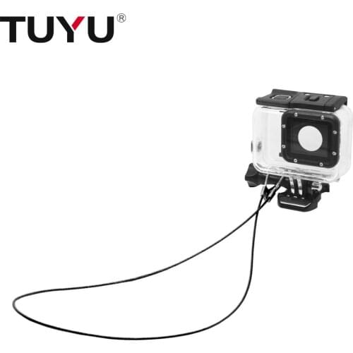 TUYU Stainless Steel Lanyard Tether for Insta360 One R X Mijia GoPro Hero 9 8 7 MAX sj4000 EKEN H9 DJI Action Camera Accessories