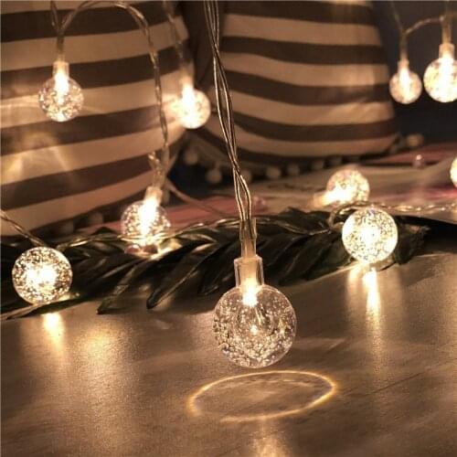 3M/6M Christmas String Fairy Lights Bubble Ball Led Garland for Merry Christmas New Year Gifts Christmas Decorations USB Power