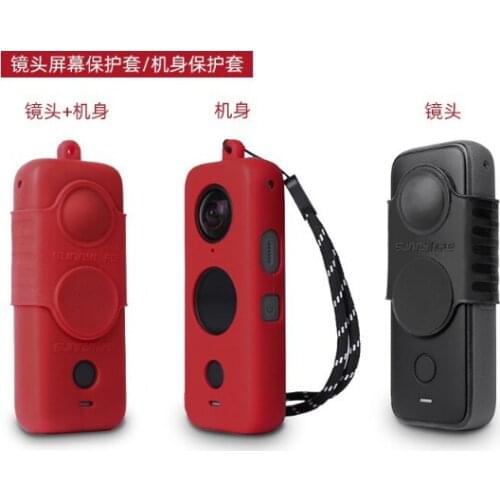 Silicone Case Lens Screen Protective Cover Scratchproof Housing Lanyard For Insta360 One X2 Panoramic Camera Accessories