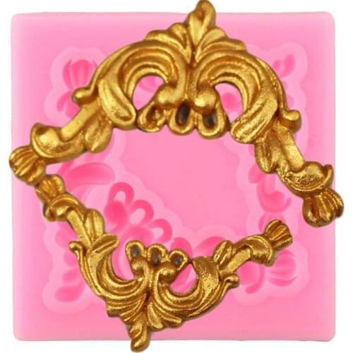 Vintage Scroll Relief Silicone Mold Cake Border Chocolate Gumpaste Mould Fondant Make Decorating Tools Resin Clay Candy Molds