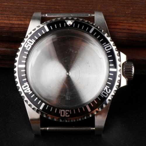 Vintage 1960 Watch Case for NH35/36 Movement Acrylic Dome Crystal B/GMT Aluminum Bezel Ratchet 120 Clicks Watch Accessories 5ATM