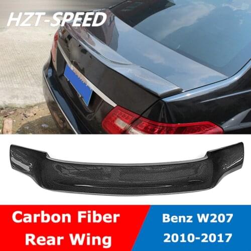 W207 R Style Carbon Fiber Rear Trunk Wing Spoiler For Benz E200 E260 E300 E350 Coupe 2010-2017