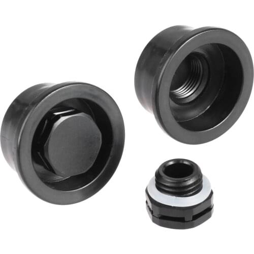 6Pcs Auto Air Vent Plug Screw In Exhaust Valve Plug Gear for Surfing SUP Standup Paddle Board Surfboard Waterproof Black Plastic