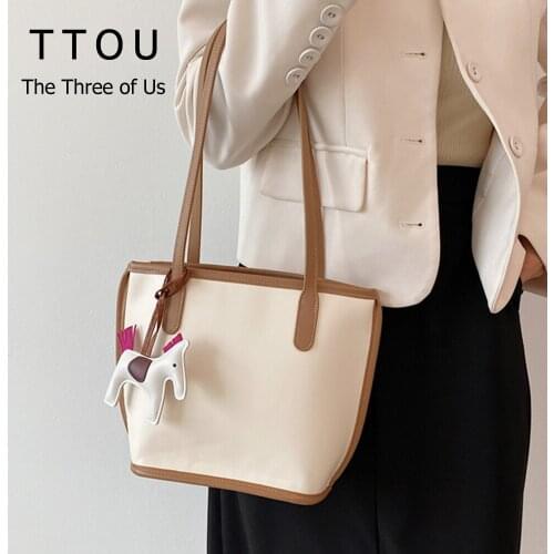 Large Capacity Womens Brand Underarm Shoulder Bag Fashion Simple Trendying Ladies Handbag Casual Commuter Female Tote Bag