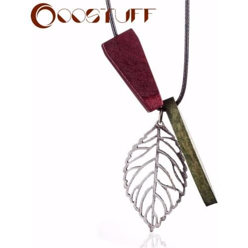 Plant Jewelry Choker Necklaces Women Statement necklaces & pendants Wooden Beads Pendants Woman Suspension Decoration Wholesale