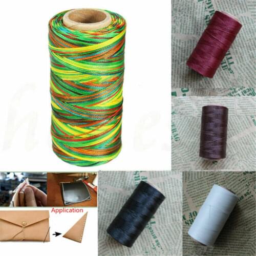 1.2mm 200M 210D Leather Sewing Coarse Waxed Thread Craft Wax Hand Stitching Cord