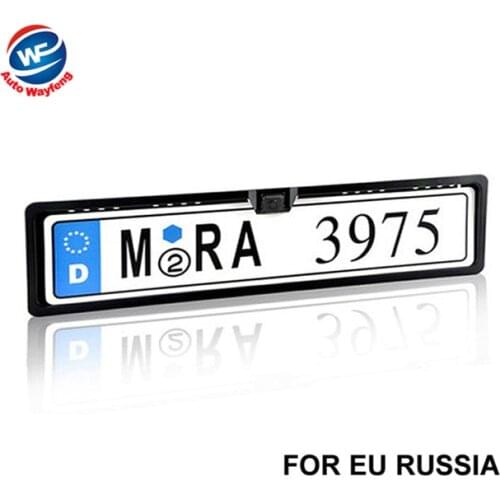 2016 Car Rear View Camera Reverse backup Camera rearview parking Camera EU European Car License Plate Frame Camera