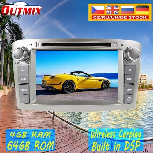 2 din stereo receiver Car radio Headunit Audio For Toyota Avensis 2002-2008 Android10.0 car navigator Multimedia Player Free map