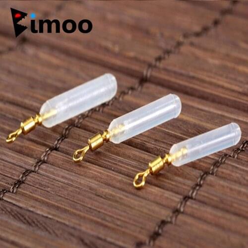 Bimoo 20PCS Copper Swivels Head Silicone Floats Seat Fishing Accessories not to Hurt not Throw Line Float