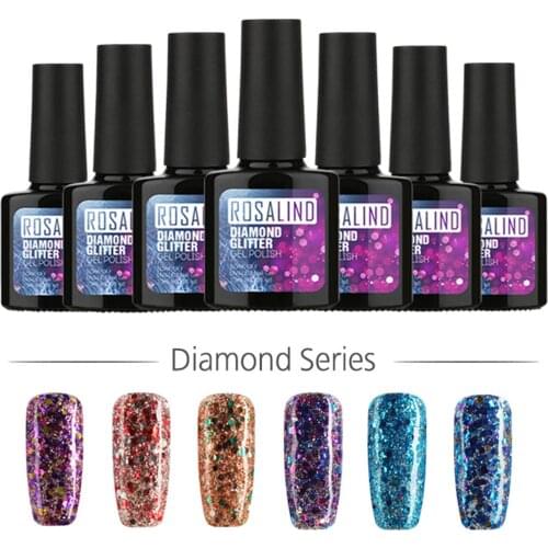 10ml Sequin Glitter Gel Polish UV LED Lasting Soak-Off Nail Art Lacquer Decor