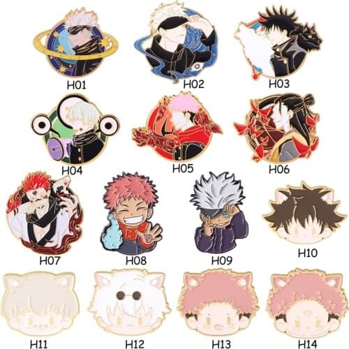 2021 New Anime Jujutsu Kaisen Lapel Pin Cute Acrylic Brooch Handmade Pins Jewelry For Shirt Bag Badge