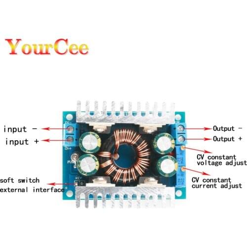 DC-DC 8A Automatic Step Up Step Down Module Board DC 5-30V Adjustable Step-Up Step-Down Module Boost Voltage Regulator Module