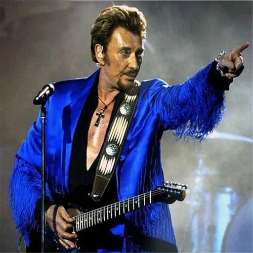 Johnny Hallyday Printed Canvas 11CT Cross Stitch DIY Embroidery Set DMC Threads Craft Handicraft Handmade Hobby Different