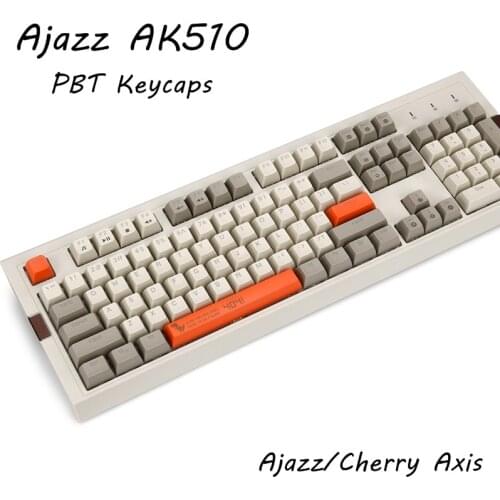 All New Ajazz AK510 Ergonomic USB Wired Mechanical Keyboard PBT Keycaps ,RGB Backlit ,Ajazz Cherry Axis Programmable Backlight
