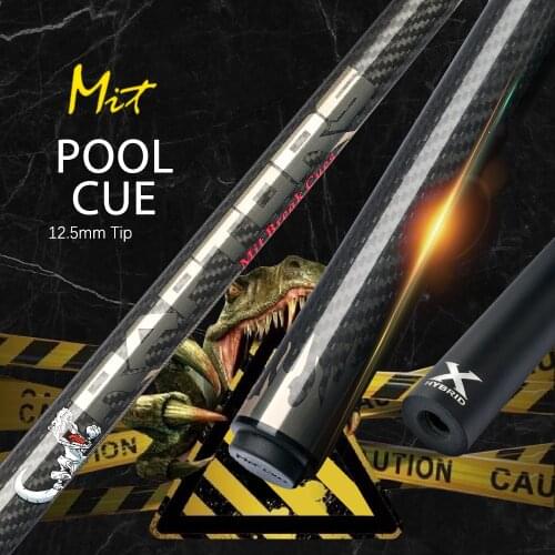 MIT Pool Cue Stick Carbon Fiber Shaft 19oz 147cm Smooth Wrap 3*8/8 Radial Pin 12.5mm Navigator Tip Professional Billiard Cue Kit