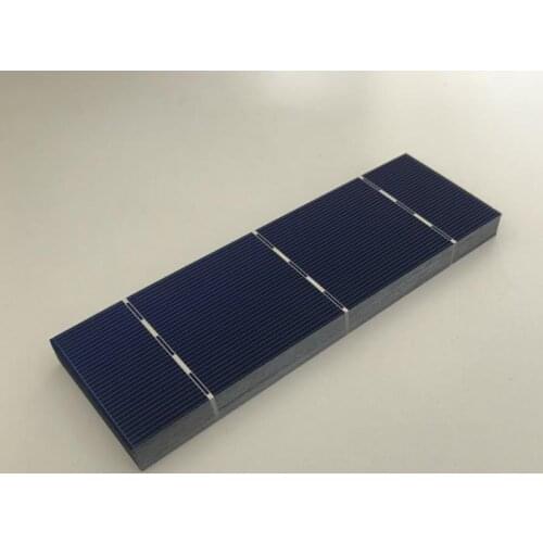 ALLMEJORES 100pcs Monocrystalline solar cells 156mm * 52mm High Quatliy 0.5V 1.6W each piece 20% Effencicy Diy mono solar panel