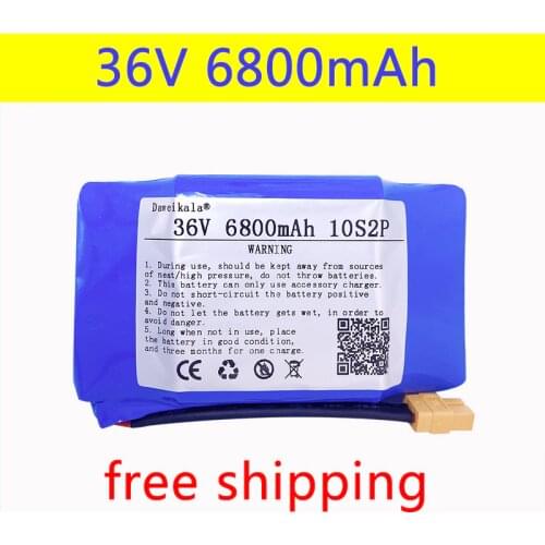 New 100% Original 36v 6.8Ah lithium battery 10s2p 36v Battery 6800mAh lithium ion pack 42V 6800mah scooter twist car battery