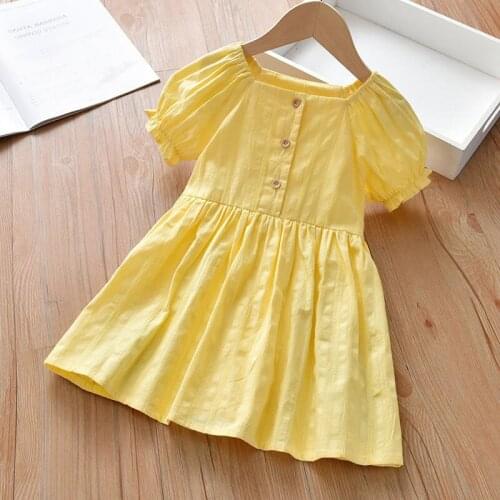 2021 New Autumn summer Girls Kids Sweet cotton Princess Dress Comfortable Cute Baby Clothes Children Clothing