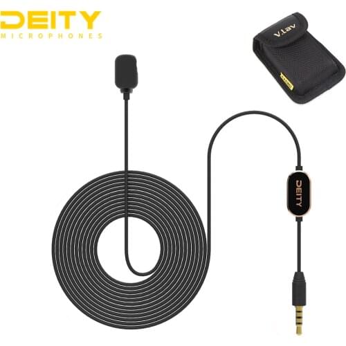 Deity V.lav Professional Lapel Condenser Microphone for SLR Camera Smartphone Pad Tablet PC Computer Camcorder Audio Recorder