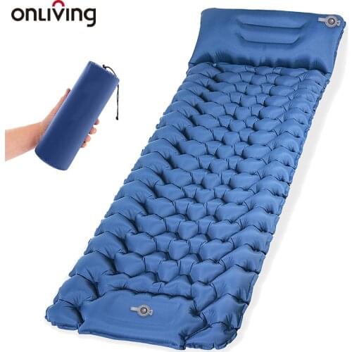 ONLIVING Camping Sleeping Mat Self Inflatable Mattress in Tent Camping Bed Ultralight Camping Air Mattress Sleeping Pad Hiking