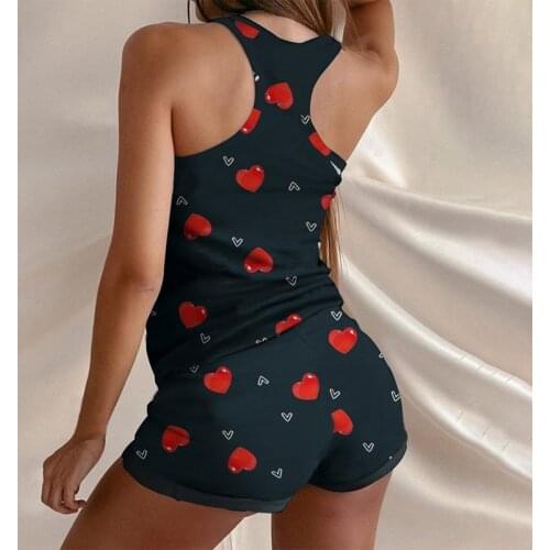 2021 Tracksuit Women Two Piece Short Sets Ladies Casual Camouflage Anchor Letter Print Vest Shirt Top + Drawstring Shorts Suits