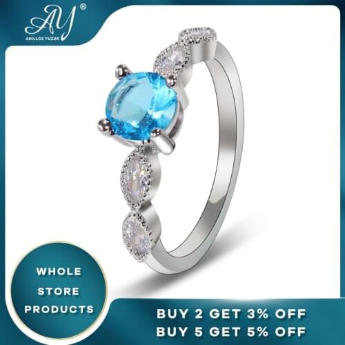 Anillos Yuzuk Silver 925 Jewelry 100% 925 Sterling Silver Sapphire Ruby Gemstone Wedding Engagement Rings for Women Fine Jewelry