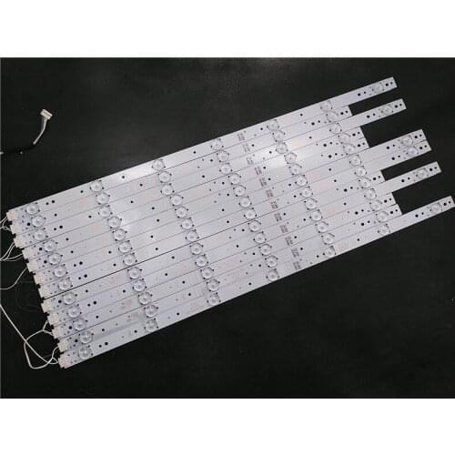 1 set =12 PCS Skyworth Cool Open 55X5 Light Bar 5800-W55004-LP10/RP10 05-20021-04A Screen RDL550FY