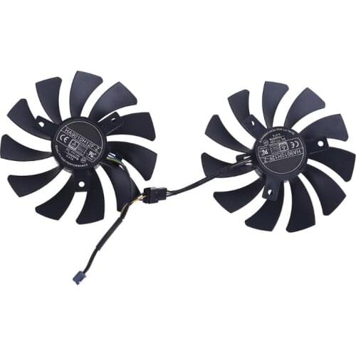 1 Pair 87mm HA9010H12F-Z 4Pin Cooler Fan Replacement for MSI GTX 1060 1660Ti RTX 2060 VENTUS XS C Graphics Card Fan