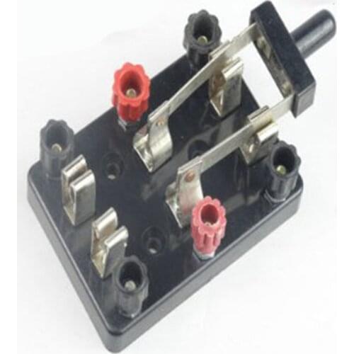 2pc double-pole double-throw Switch Experiment used DIY Circuit Single Blade Switch Student Physical Electric Experiment
