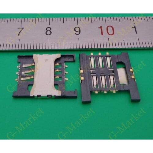 2pcs/lot New SIM Card Socket Holder Tray Slot Connector for Lenovo k860i a658t A828T A5000 A568T a788t A3000 High Quality