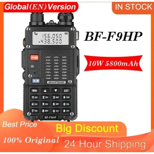 2021 BaoFeng BF-F9HP Walkie Talkie CB Radio Transceiver 10W Baofeng F9HP Long Range 10KM up of uv-5r Portable Radio Hunt City