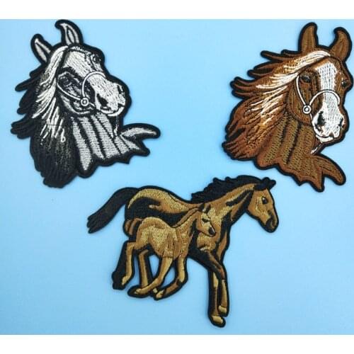 Equestrian Association Horse Logo Symbol Patch Horse Ride Bag Outfit Decor Embroidered Iron on Applique DIY