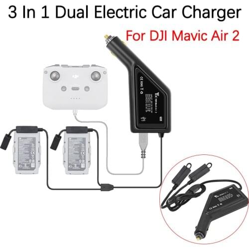 Car Charger For DJI Mavic Air 2 Intelligent Battery Charging Hub Car Connector USB Adapter Multi Battery Car Charger Accessories