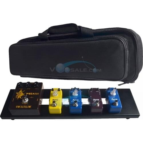 AZOR AB-101 Guitar Effect Pedal Board Aluminum Alloy With Durable Bag Guitar Portable Pedalboard Effect Pedal Guitar Accessories