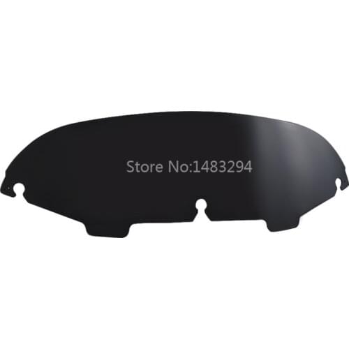 Black 4.5" Round Windshield Windscreen Fit For Harley Touring FLHT FLHTC FLHX 96-'13