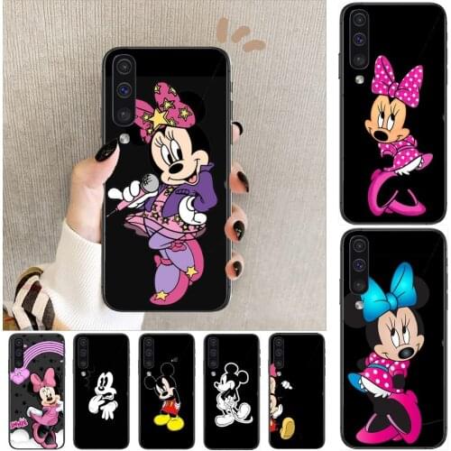 Disney Mickey and Minnie Phone cover hull For SamSung Galaxy S 8 9 10 20 21 S30 Plus Edge E S20fe 5G Lite Ultra black soft