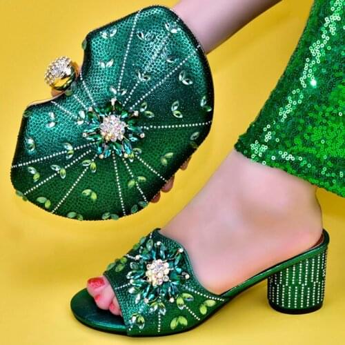 Doershow hot selling African beautiful Designer Shoes And Bag Set To Match Italian Party Shoes With Matching Bags Set !!HFA1-5