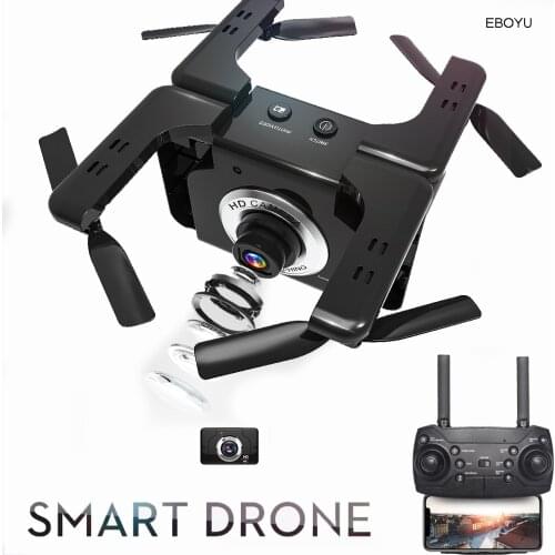 EBOYU L600 Selfie Drone 2.4GHz 4CH WiFi FPV RC Quadcopter Drone w/ 720P Wide-Angle HD Camera Optical Flow Position RC Quadcopter