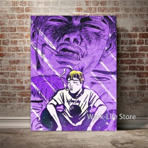 Eikichi Onizuka GTO Anime Home Decor Canvas Posters and Prints Decoration Wall Art Pictures Living Room Painting
