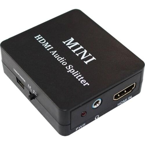 HDMI Audio Splitter Adapter HDMI to HDMI and Optical TOSLINK SPDIF +R/L analog audio Converter