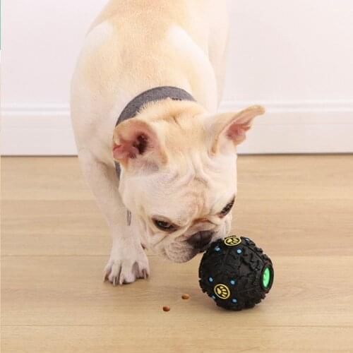 Youpin Pet Toy Relaxing Black Stimulating Grinding Teeth Leakage Food Vocal Ball for Dog