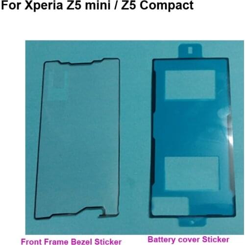 Adhesive Tape For Sony Xperia Z5 Compact Mini E5823 E5803 3M Glue Front LCD Supporting Frame Sticker Back Battery cover Tape