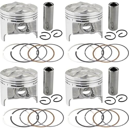 4Sets Motorcycle Engine Part Piston & Rings Kit For SUZUKI GSX250R GJ 72A GJ 73A GJ 74A GSF250 BANDIT250 ACROSS 913