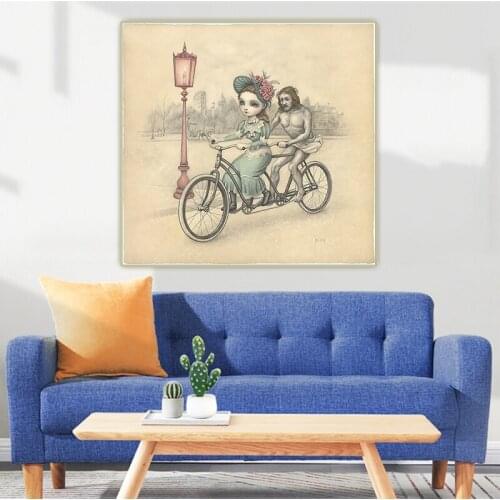 Mark Ryden《Riding With The Lord》Surrealist Canvas Oil Painting Artwork Poster Picture Wall Decor Modern Home Decoration