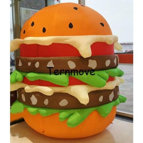 Inflatable food model,giant inflatable hamburger replica for advertising hamburger balloons model big inflatable food model