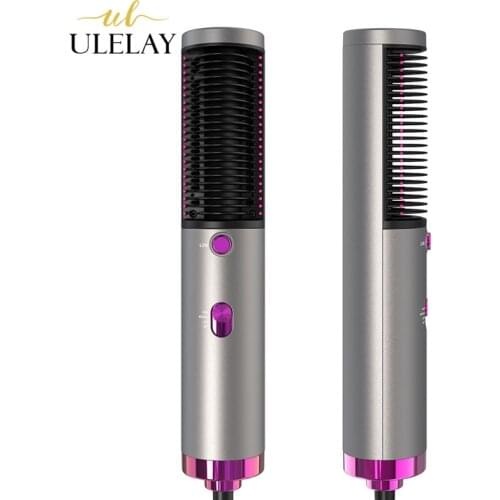 ULELAY Professional One Step Hair Dryer And Styler Straightening Hair Comb Salon Hot Air Brush Household Hair Beauty Styling