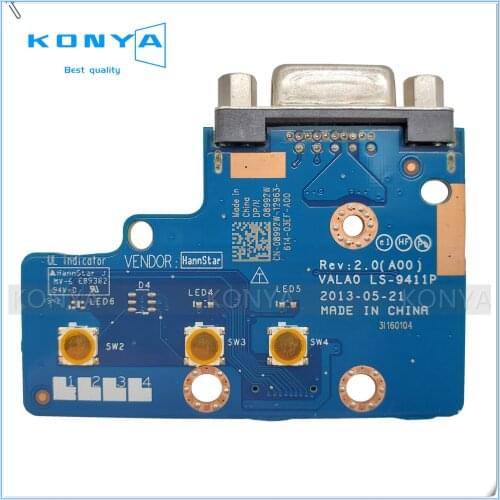 New Original Latitude E6540 VGA & Media Button Board LS-9411P