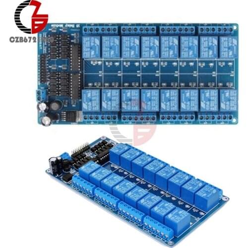 DC 12V 16 Channel Relay Module Interface Board With Optocoupler Protection LM2576 Power for Arduino DIY Kit