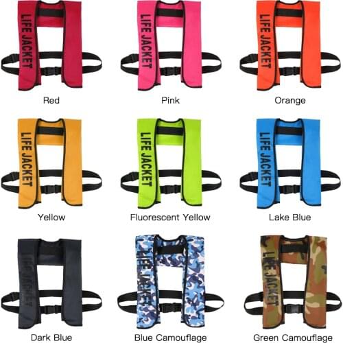 Professional Adult Life Vest Automatic Inflatable Life Jacket Water Sports Swimming Fishing Survival Jacket Swimwear